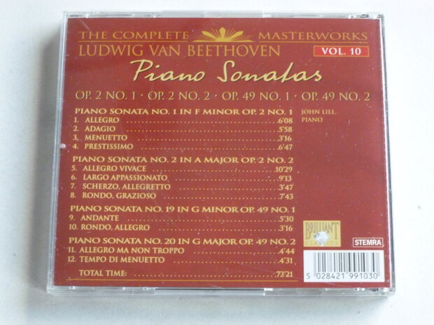 Beethoven - Piano Sonatas 1,2,19 / John Lill 