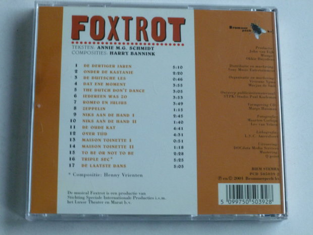 Foxtrot - De musical van Annie M.G. Schmidt en Harry Bannink