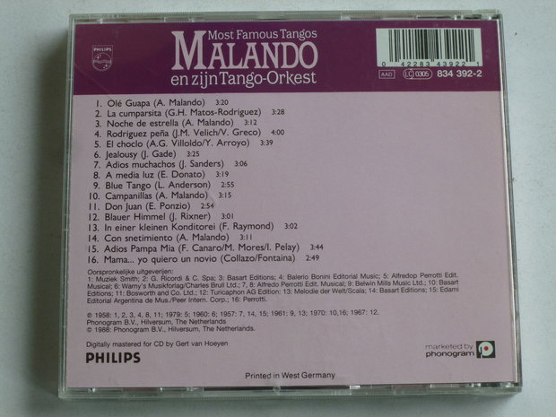 Malando - Most Famous Tangos