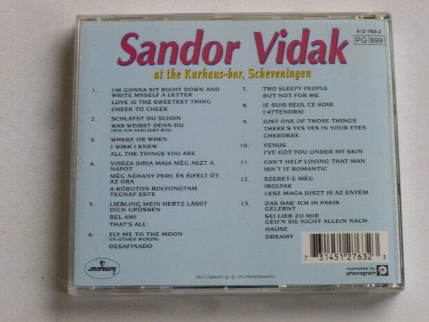 Sandor Vidak - At the Kurhaus-bar Scheveningen