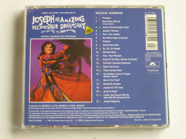 Joseph and the Amazing Technicolor Dreamcoat / Andre Lloyd Webber, Donny Osmond