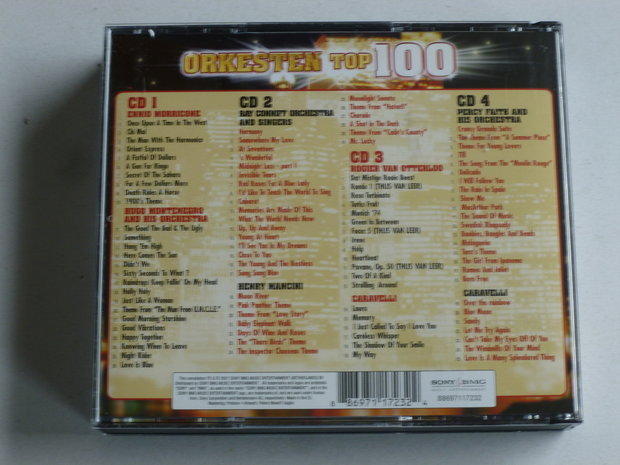 Orkesten Top 100 - Morricone, Montenegro, Mancini, Conniff, Otterloo, Caravelli (4 CD)