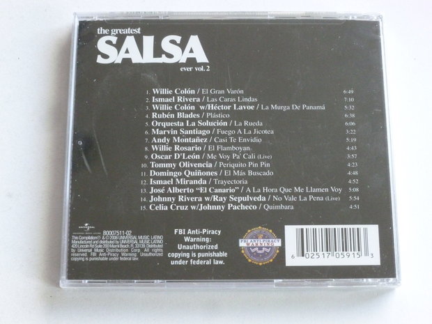 The Greatest Salsa ever Vol. 2 (Nieuw)