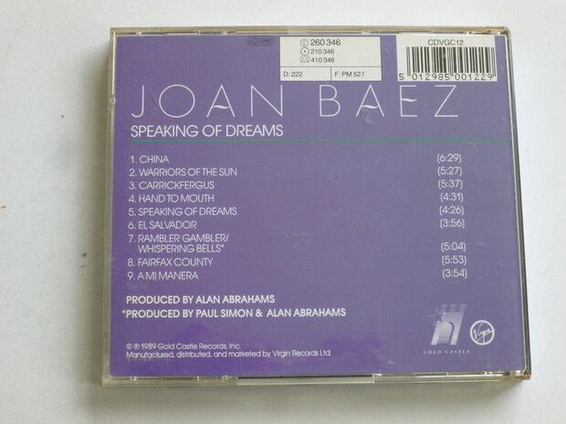 Joan Baez - Speaking of Dreams