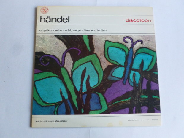 Handel - Orgelkoncerten 8,9,10,13 / Milan Slechta, Pesek (LP)