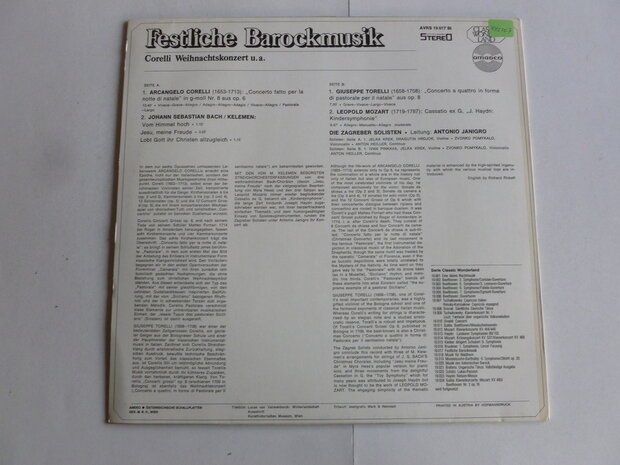 Festliche Barockmusik - Corelli Weihnachtskonzert (LP)