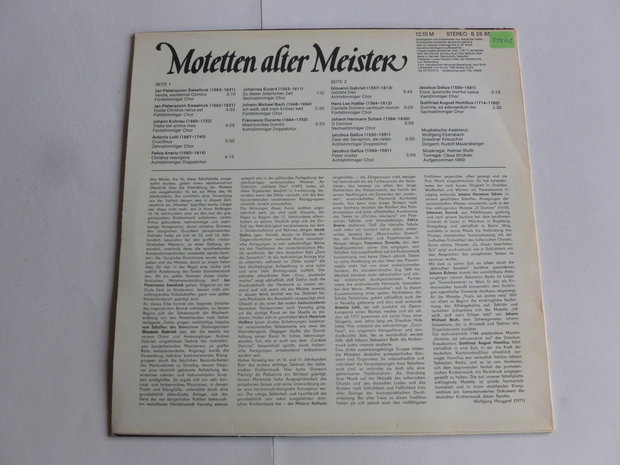 Motetten alter Meister - Rudolf Mauersberger (LP)