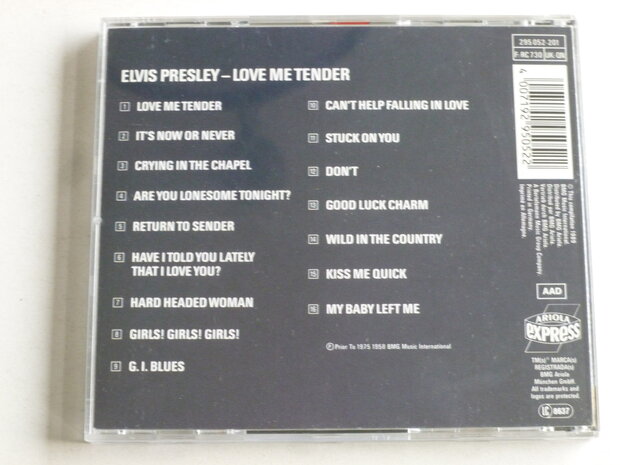 Elvis Presley - Love me tender (ariola)