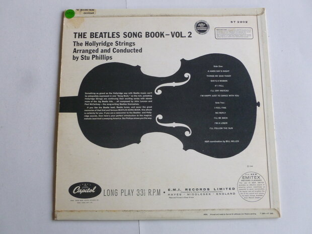 The Beatles Song Book vol.2 / The Hollyridge Strings (LP)