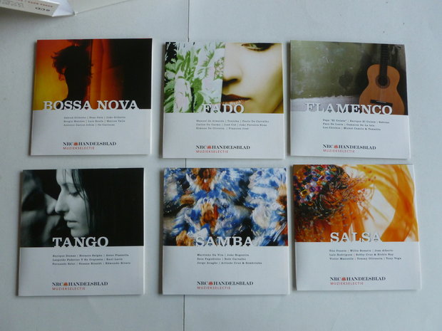 Wereldmuziek - Bossa Nova, Fado, Flamenco, Salsa, Samba, Tango (6 CD)