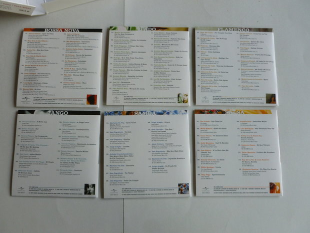 Wereldmuziek - Bossa Nova, Fado, Flamenco, Salsa, Samba, Tango (6 CD)