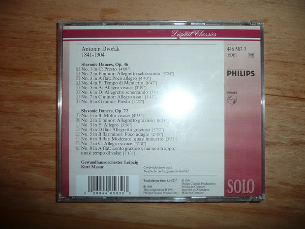 Dvorak - Slavonic Dances Op 46 & 72