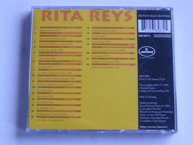Rita Reys - Dutch Jazz Masters (gesigneerd)