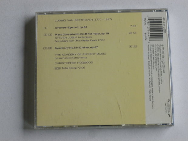 Beethoven - Piano Concerto 2 / Steven Lubin, Hogwood