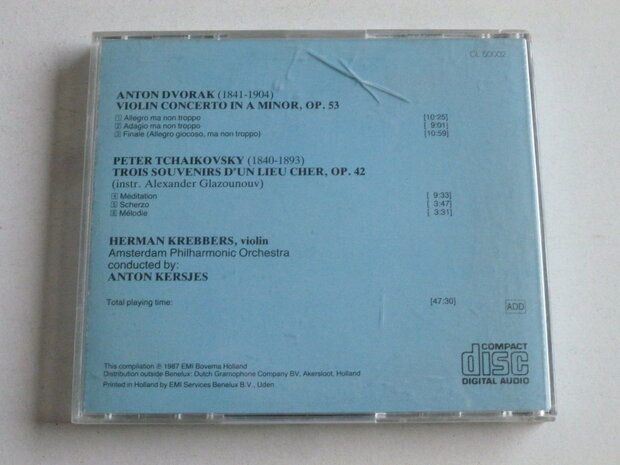 Dvorak - Violin Concerto / Herman Krebbers, Anton Kersjes