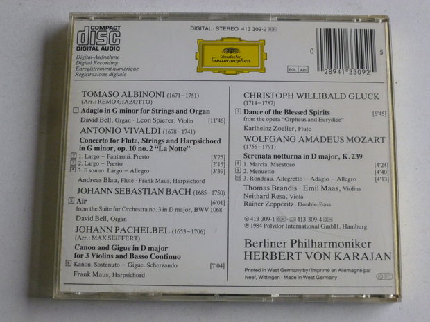 Albinoni - Adagio / Pachelbel - Canon / Herbert von Karajan