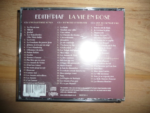 Edith Piaf - La Vie en Rose (3 CD Box)