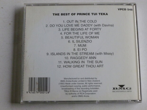 Prince Tui Teka - The Best of Prince Tui Teka