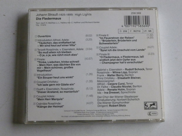 Johann Strauss - Die Fledermaus / Rudolf Schock, Robert Stolz