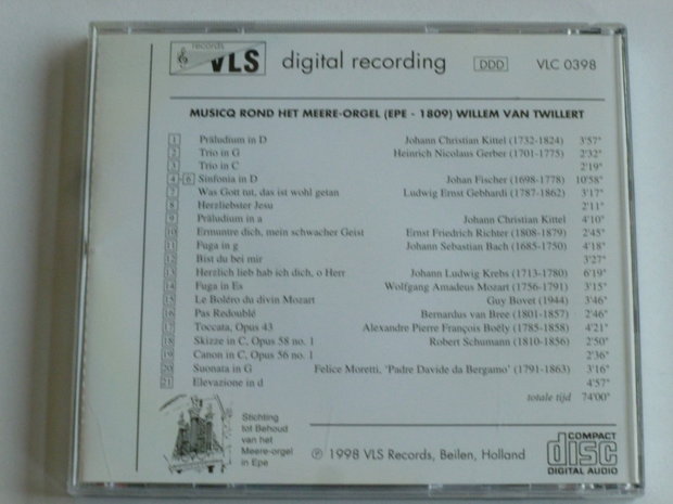 Willem van Twillert - Musicq rond het Meere Orgel