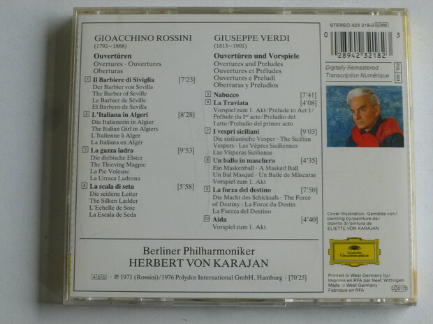 Rossini & Verdi - Ouverturen / Herbert von Karajan