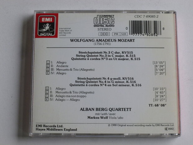 Mozart - Streichquintette 515,516 / Alban Berg Quartett