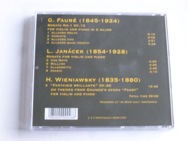 Berent Korfker, Kana Yamaguchi - Works for violin and piano