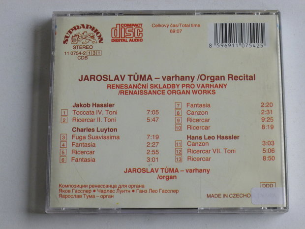 Jaroslav Tuma - Varhany / Organ Recital (Supraphon)