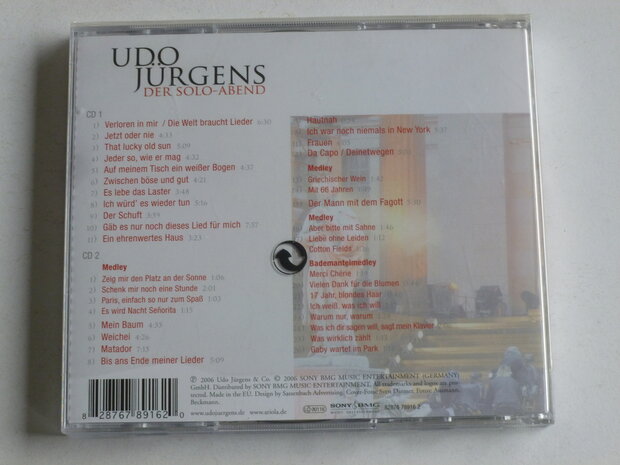 Udo Jürgens - Der Solo Abend (2 CD) Nieuw