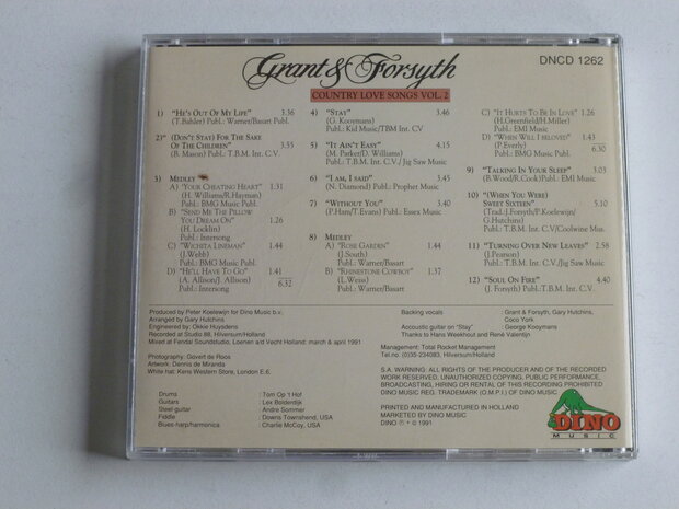 Grant & Forsyth - Country Love Songs vol. 2