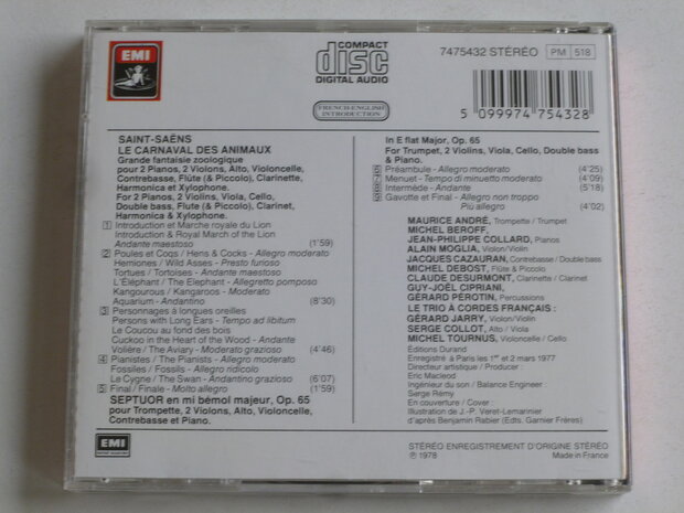 Saint Saens - Le Carnaval des Animaux / Michel Beroff, Maurice Andre, Collard