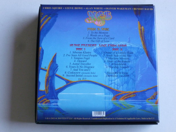 Yes - From a Page + In the Present / Live from Lyon (3 CD)