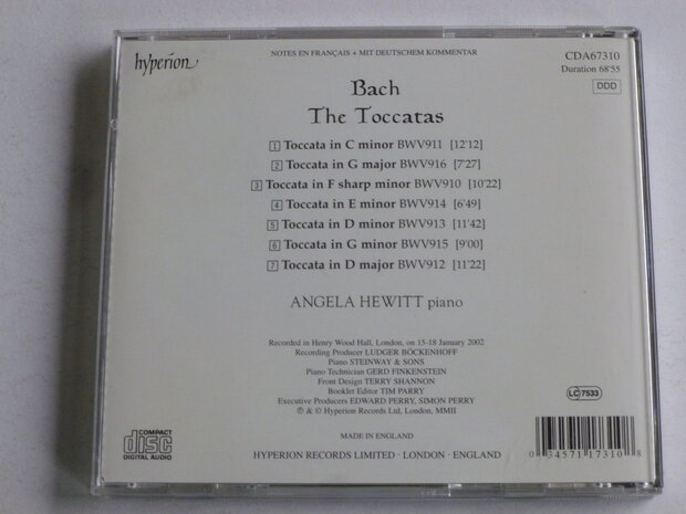 Bach - The Toccatas / Angela Hewitt