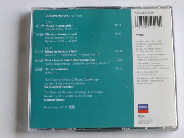 Haydn Masses / King's College Choir (2 CD)