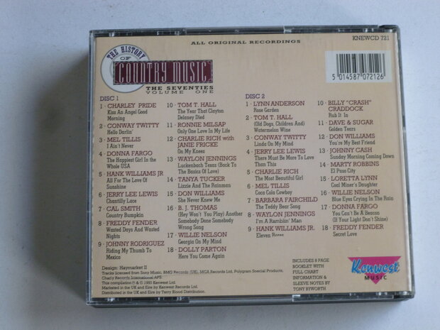 The History of Country Music - The Seventies vol. one (2 CD)