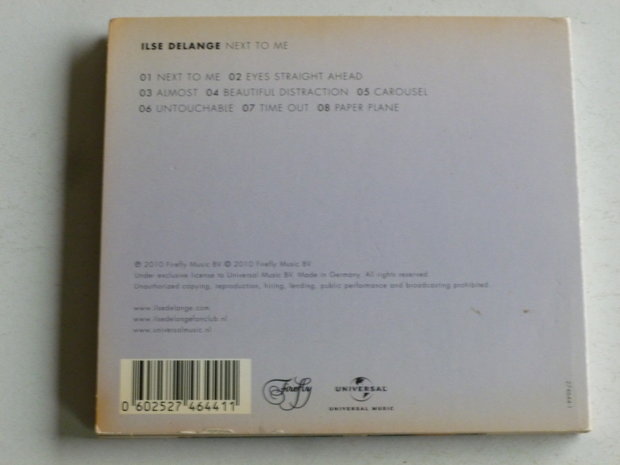 Ilse DeLange - Next to me (gesigneerd)