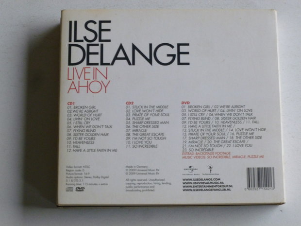 Ilse DeLange - Live in Ahoy (2 CD + DVD) Gesigneerd