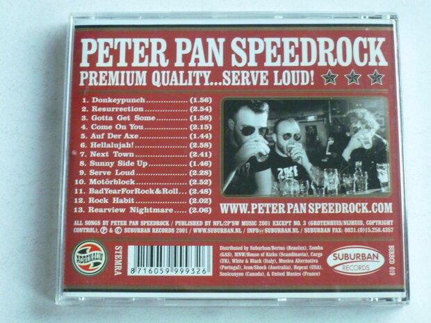 Peter Pan Speedrock - Premium Quality...Serve Loud!