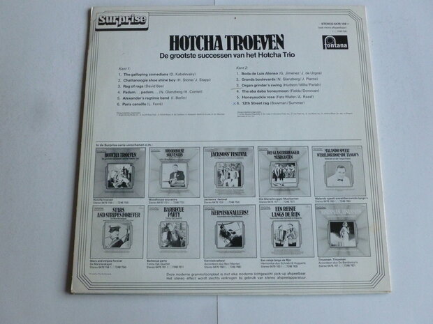 Hotcha Troeven - De Grootste Successen (LP)