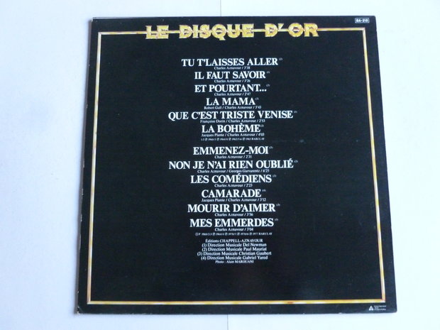 Charles Aznavour - Le Disque D' Or (LP)