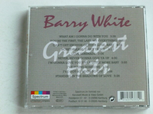 Barry White - Greatest Hits (spectrum)