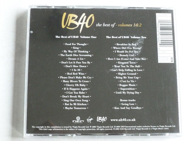 UB40 - The best of / volumes 1 & 2 (2CD)
