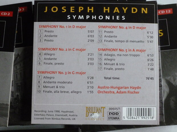 Haydn - Symphonies Complete / Adam Fischer (33 CD)
