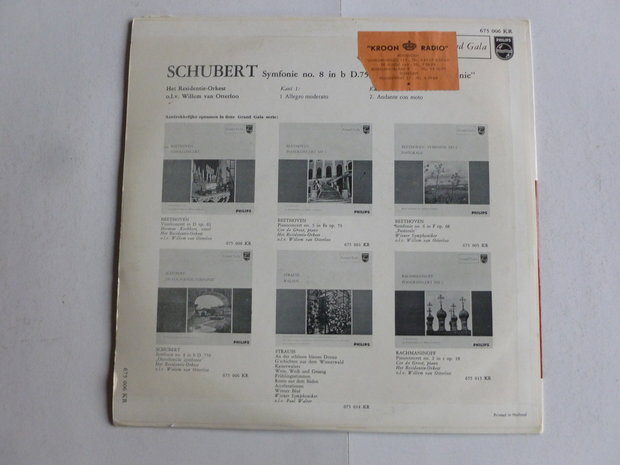 Schubert - Onvoltooide Symphonie / Willem van Otterloo (LP)