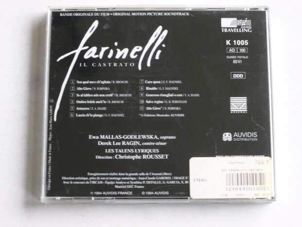 Farinelli , Il Castrato - Soundtrack