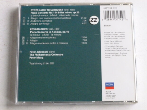 Tchaikovsky - Piano concerto 1 / Peter Jablonski