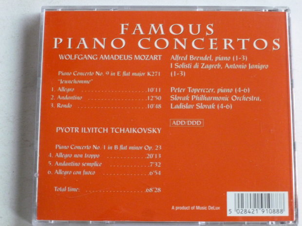 Mozart, Tchaikovsky - piano concerto Alfred Brendel, Toperczer