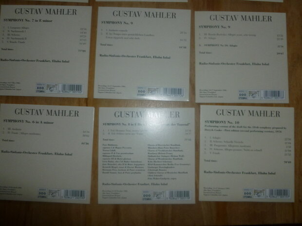 Mahler - Symphonies 15 CD Box Eliahu Inbal