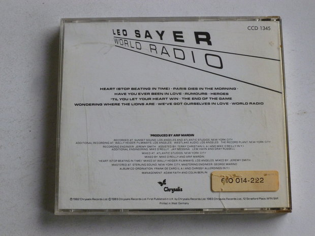Leo Sayer - World Radio