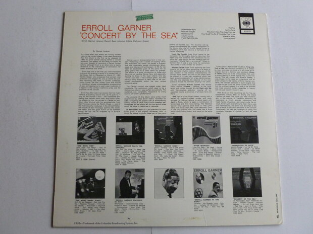Erroll Garner - Concert by the Sea (LP) cbs